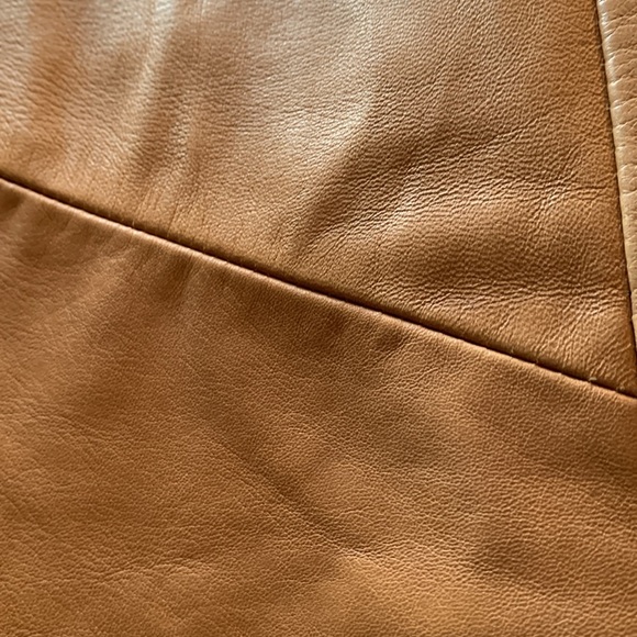 DANIER Caramel Brown Lamb Leather Pants - Picture 13 of 14